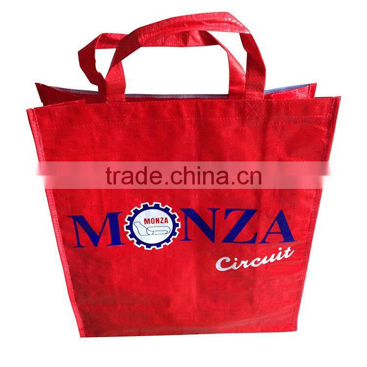 Promotional Reusable Laminated PP Woven Shoper Bag
