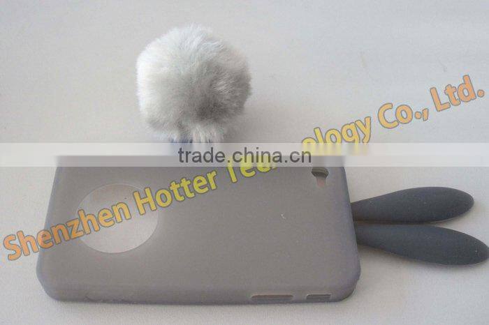 bunny shape silicone case for iphone