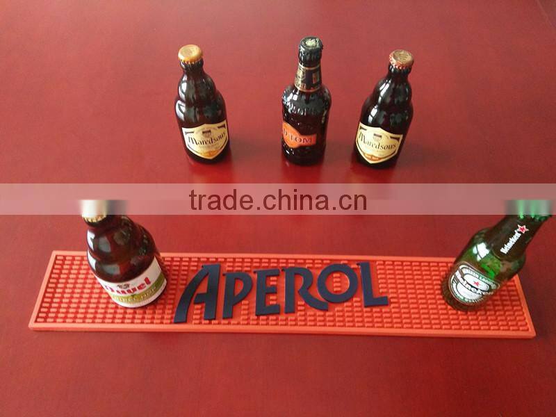 2017 Hot sale promotional Eco-friendly drip rail bar mat