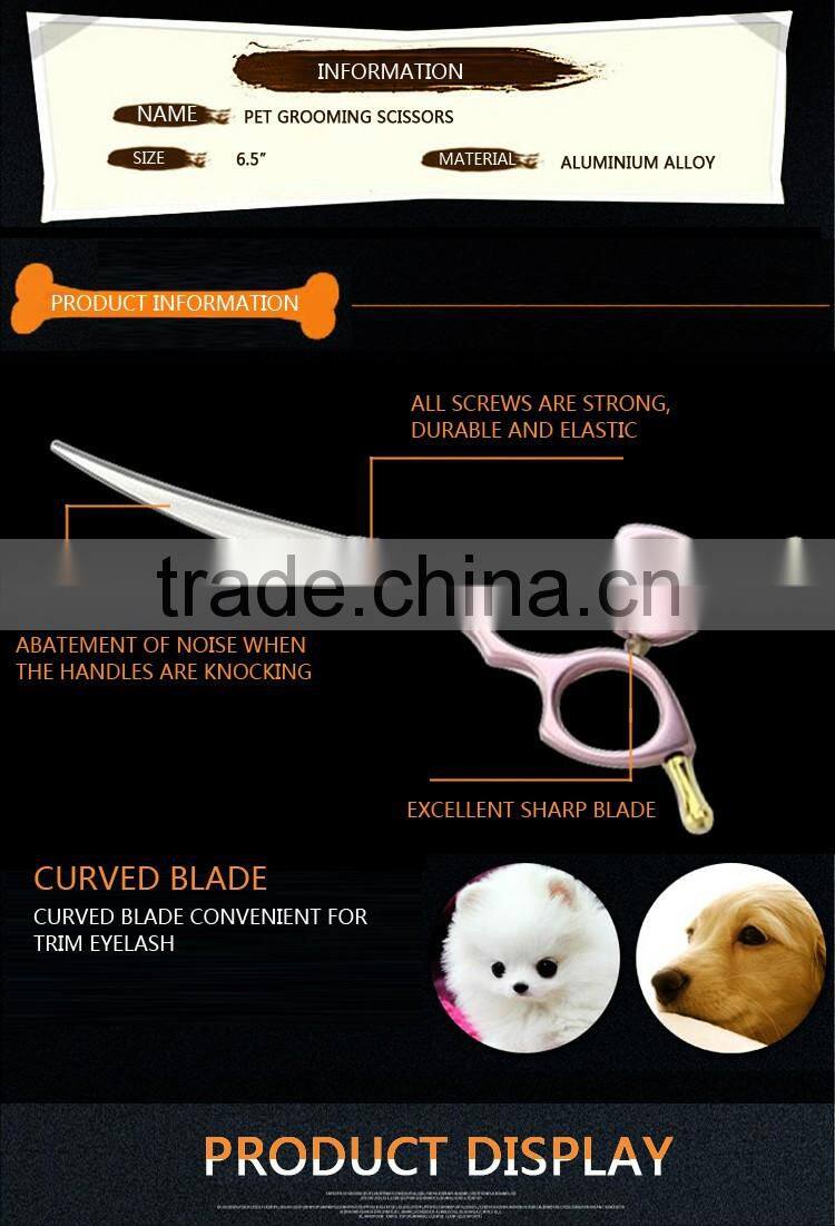 2017 Latest style 440C beauty equipment safety pet grooming scissors for dog pet