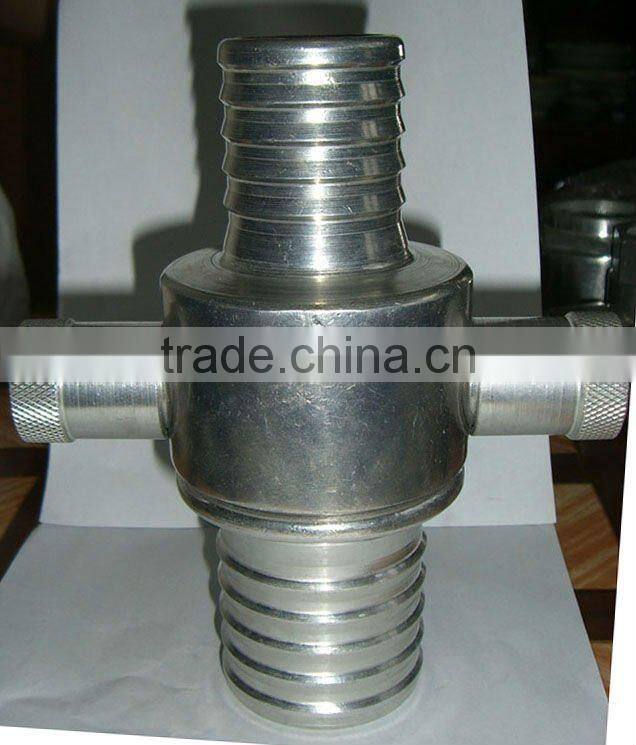 Fire hose with aluminum John morris coupling