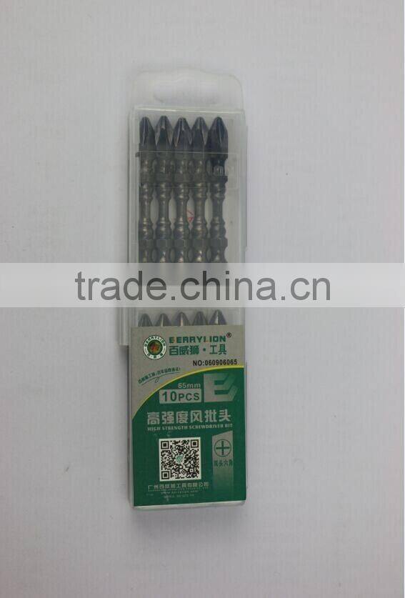 Best quality strong 65mm alloy screwdriver bit for wall