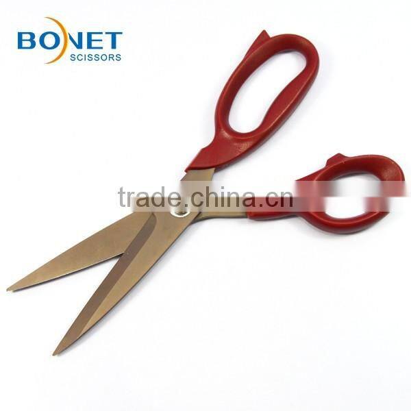 S14015S FDA qualified 9" plastic handle professional tailor different types of scissors