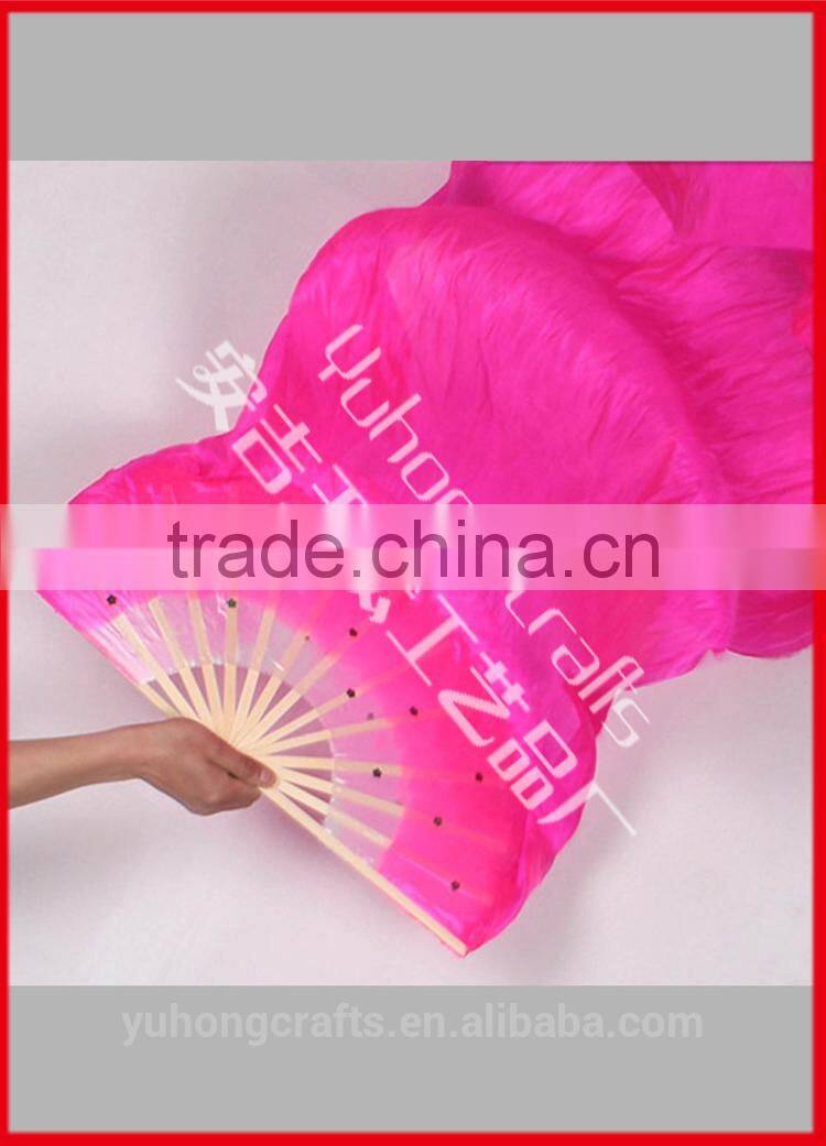 Hot Belly Dance 100% Real Silk Fan Veils