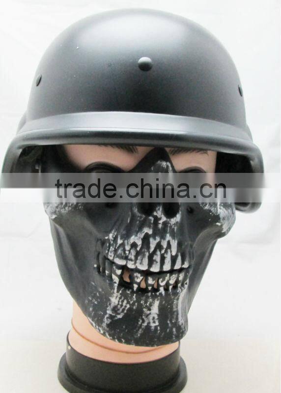 Half Face Cacique Plastic Skull Mask (Skeleton Color)