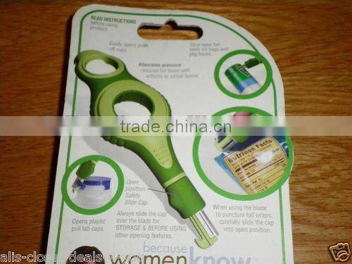 Open it!! As seen on TV! Women design 4 Tools in 1 Bottle Twist/Caps&Tabs Cut