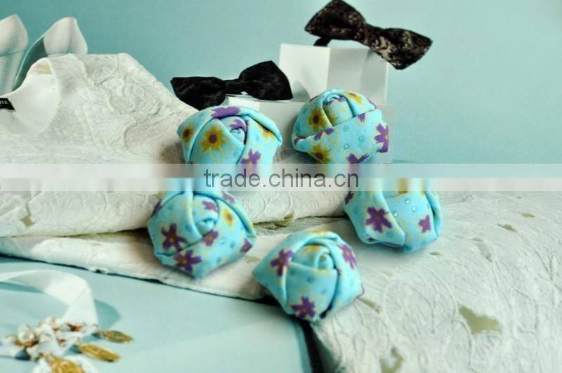 colorful satin handmade rose flower headband for kids hair accessories