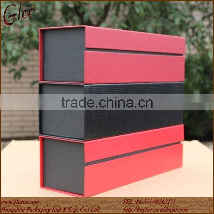 beautiful high quality single bottle paper box for wine