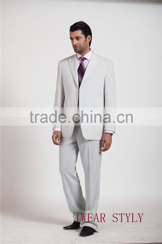 Stripe 2PCS business suits for man / jacket & pant
