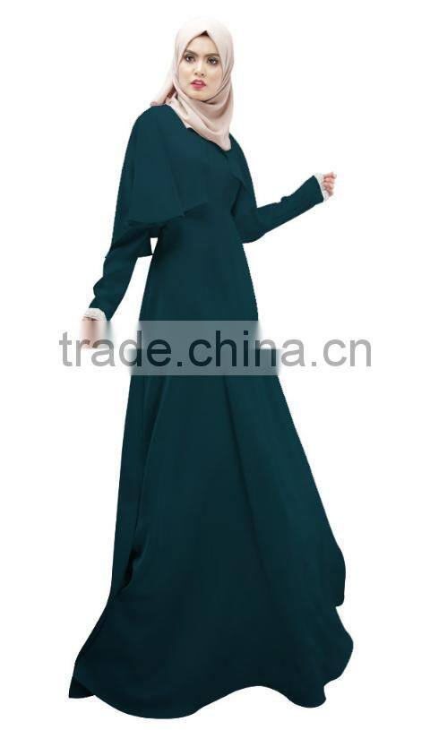 Abaya Islamic Muslim Cocktail Womens Long Sleeve Vintage Long Maxi Dress