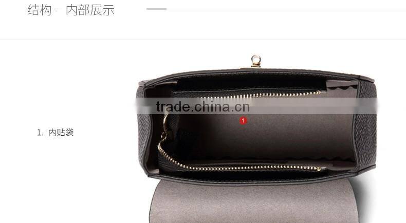 2016 new ladies fashion leather bag