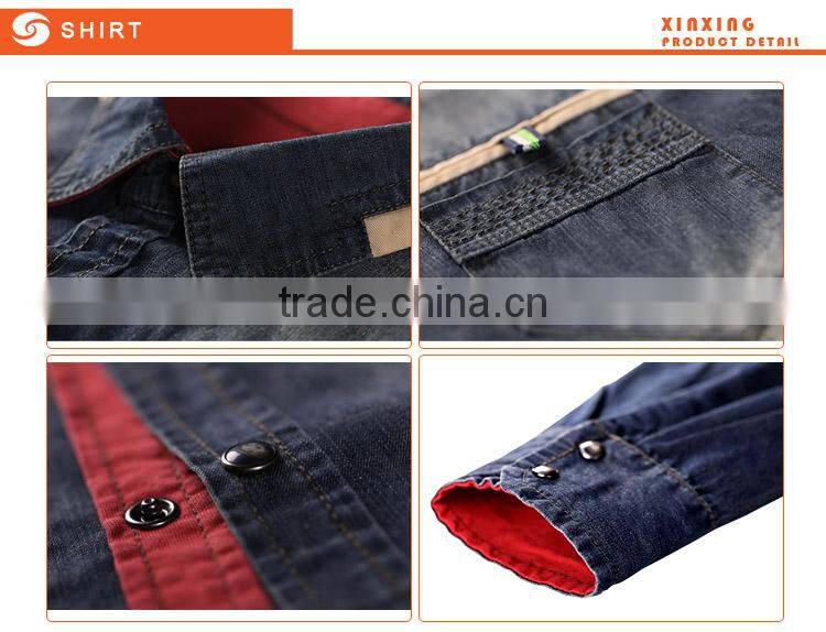 Hot sale Heavy Duty Men Jeans Shirt for Long Sleeves