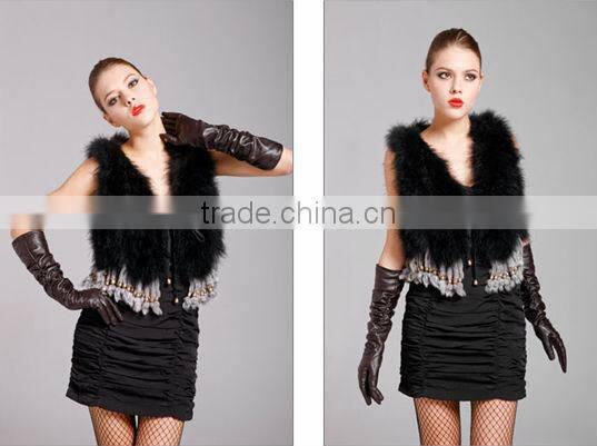 CX-G-B-79A Turkey Feather Casual Dress