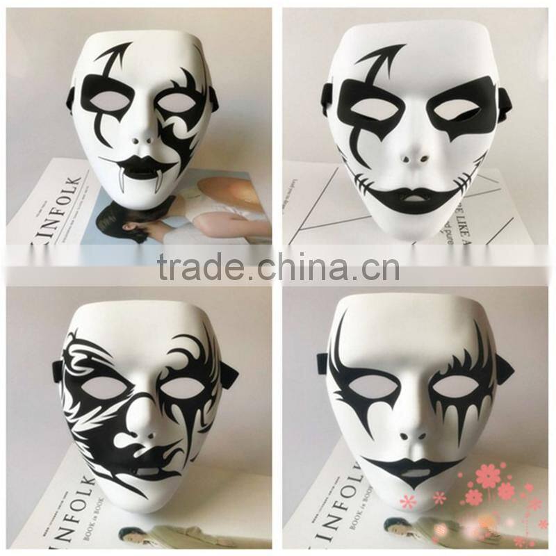 New arrivel Fashion Party mask unique funny halloween ghost mask Hand-painted hip-hop mask