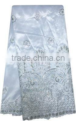 Bestwaytex New Design GP0051 Lace Dresses White Indian George Fabric For Party