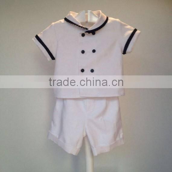 Wholesale Spanish Baby clothes for 1year old with Red Embroiderey