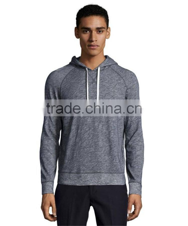 High quality men hoodie v neck cotton plain wholesale thin hoodie