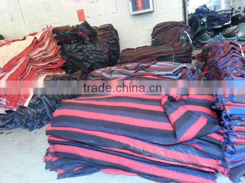 striped colorful blanket