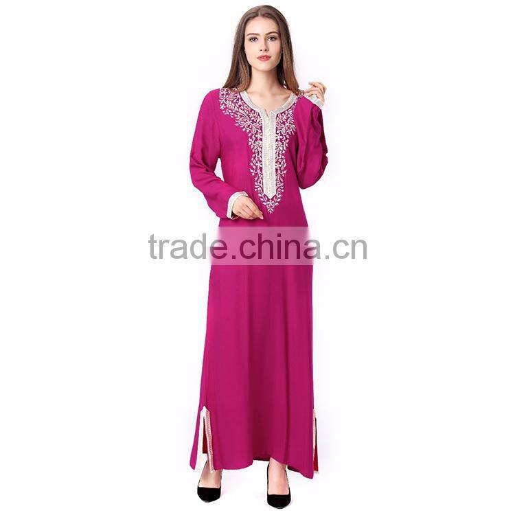 Muslim fashion women Long sleeve abaya 2017 Dubai dress kaftan dubai abaya wholesale