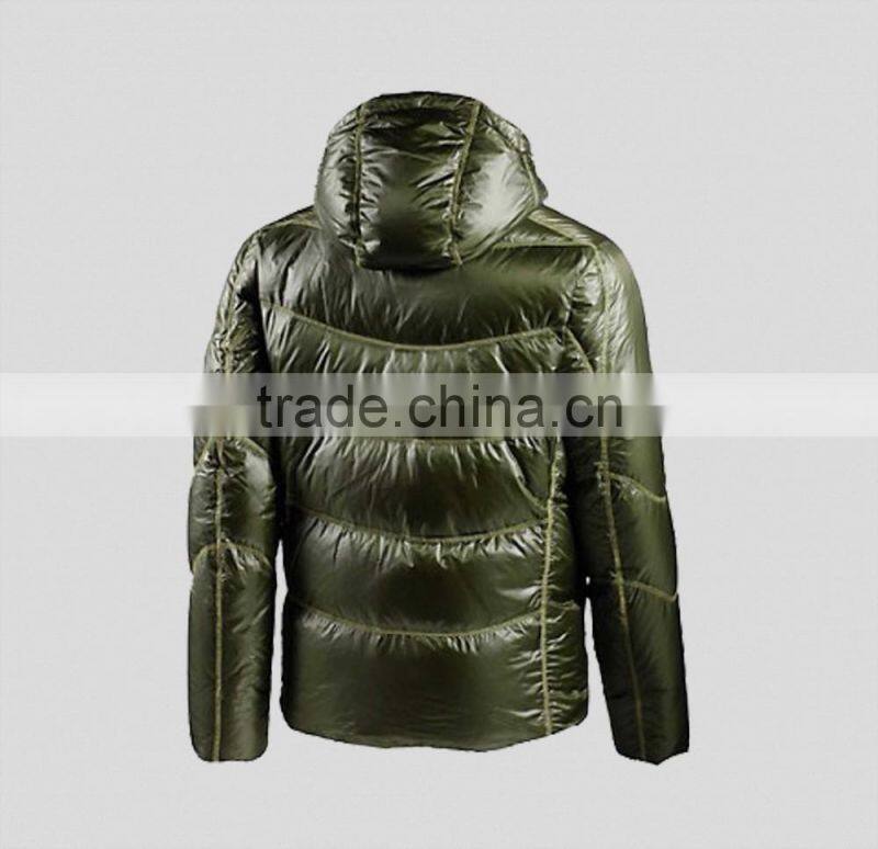 New design lightweight down quilted jacket with hood
