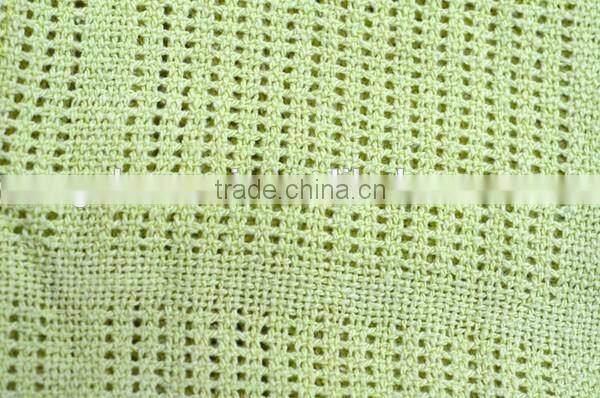 2016 comfortable 100% cotton weave baby blanket infant blanket