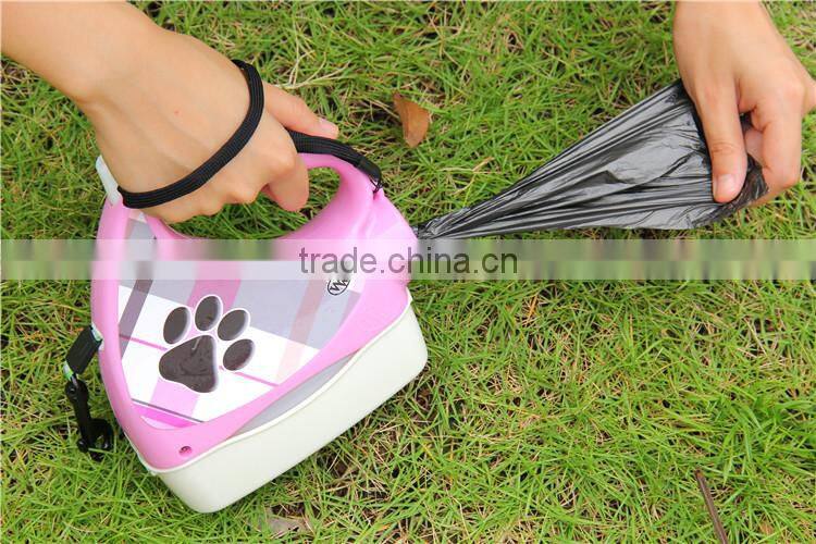 R1957H Hands Free Nylon Dog Leash Dog Lead Dog Jogging Leash With Waste Bag Collector