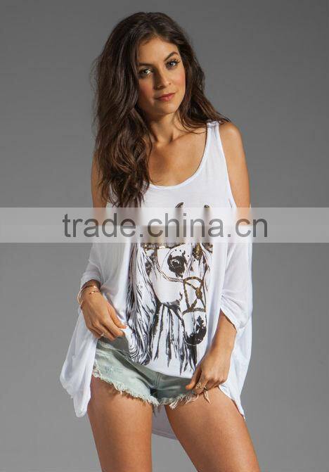 metallic foil accents white top