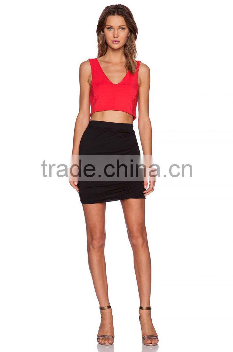 cotton lycra crop top