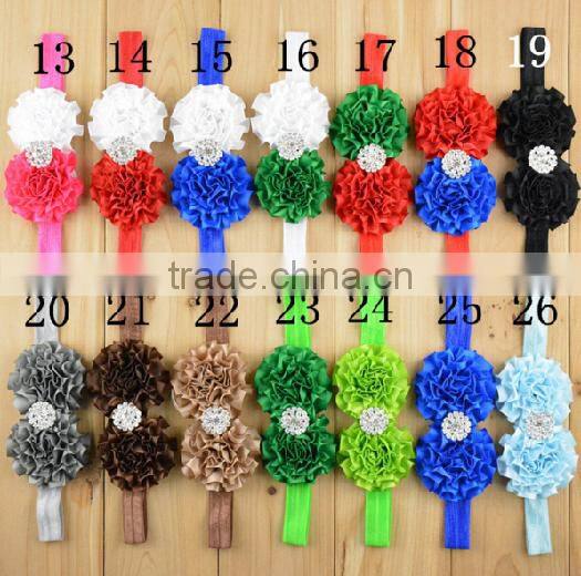 2016 Burst Satin Ribbon Floral with children's Christmas headdress 26-color spot