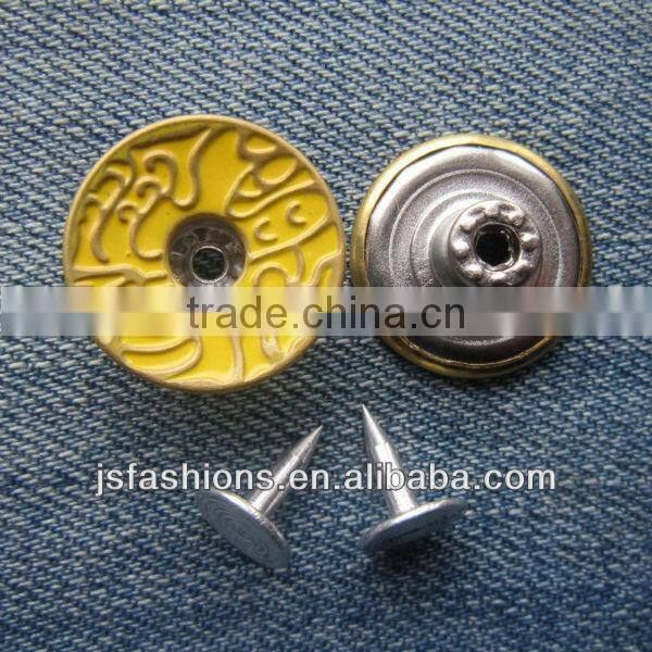 Men's Jeans fastener button