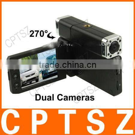 X5000 1080P Full HD 2.5 inch Screen Vehicle Dual Camera DVR with Remote Control