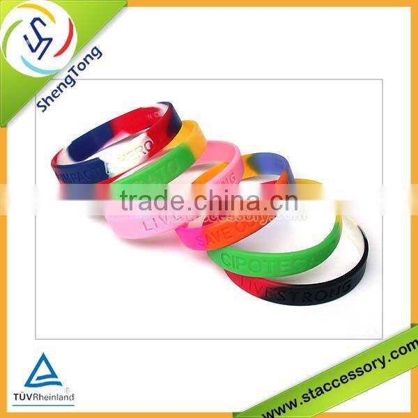 wholesale fashion cheap custom silicone bracelet