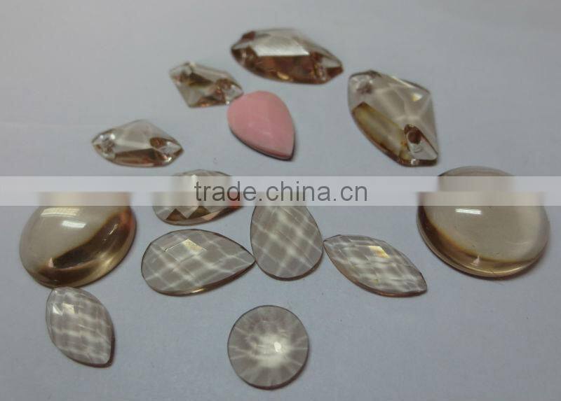 sew on flat back acrylic rhinestones