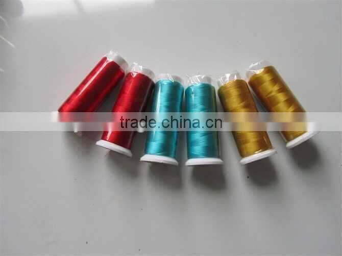 100% polyester high tenacity embroidery thread