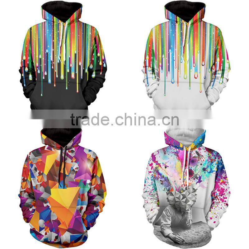 unisex 3D christmas snowflake sweatshirts/wodg plus size 3d printed cat dog hoodies/ Christmas santa jacket