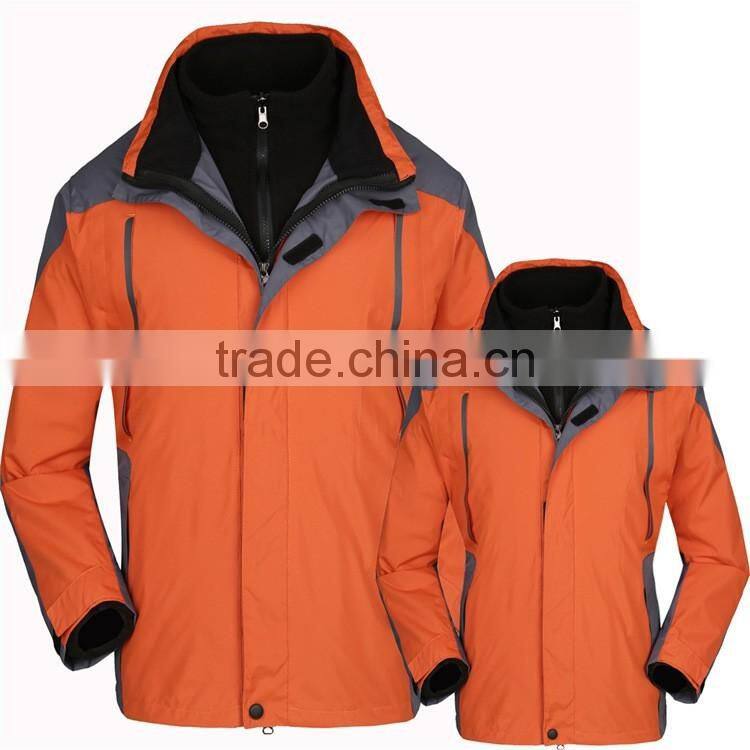 3 in 1 wind resistant & water repellent winter jacket with wind skirt