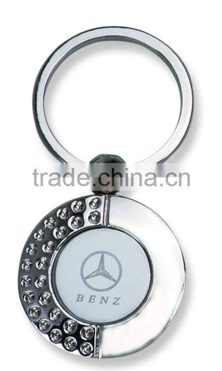2016 Custom Printing Car Brand Round Metal Keychain