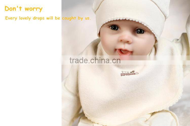 100% cotton baby bibs with embroidery fancy baby bibs