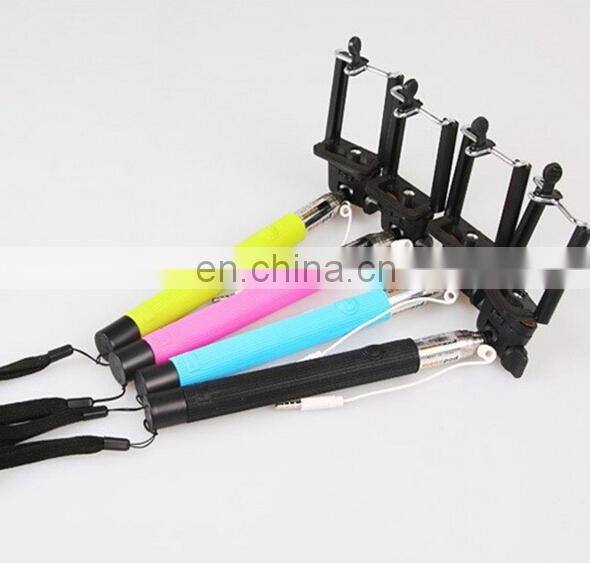 good quality Bluetooth selfie stick build in shutter universal for mobile phones