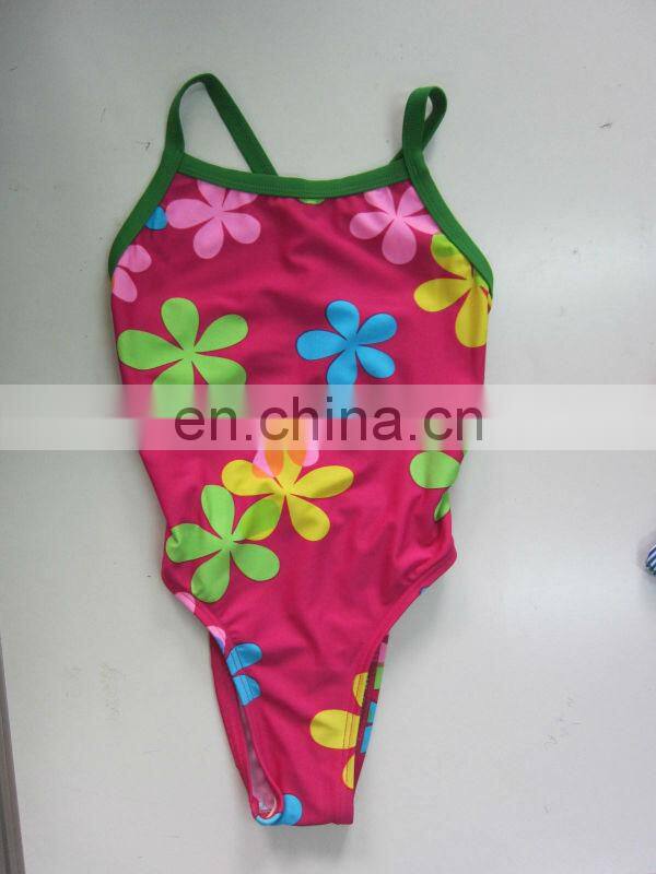 Fashionable nylon + COTTON Printed Kids Swimwear, Children's Swim Suit, Bikini Trade assurance supplier ( SL-YD001 )