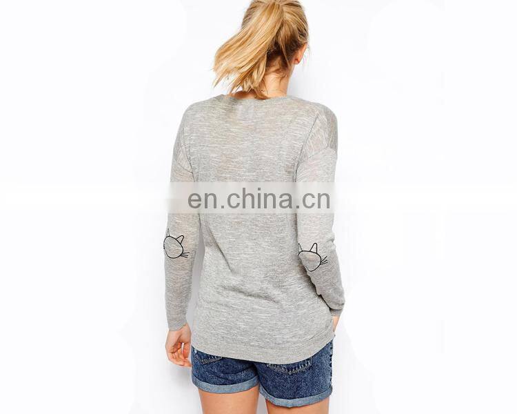 Round neck spring cotton maternity top