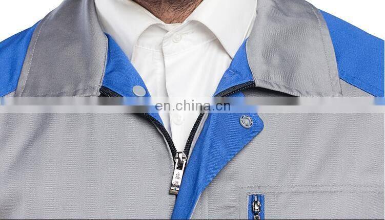 Customized Spring/Autumn Cotton Lapel Work Clothing Labor Uniform with Full Sleeve for Man