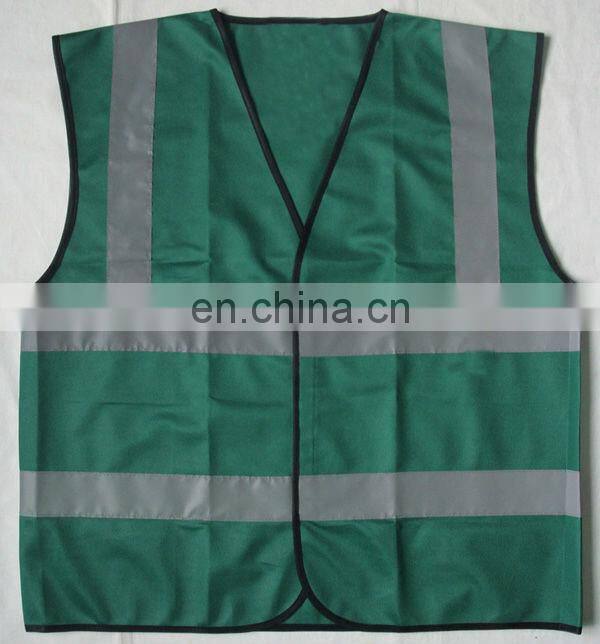 green reflective safety vest/cheap mens green vest/green reflective mesh vest