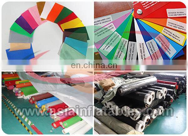 Colorful Wave Slide, inflatable wet slide, inflatable dry slide with 4 path