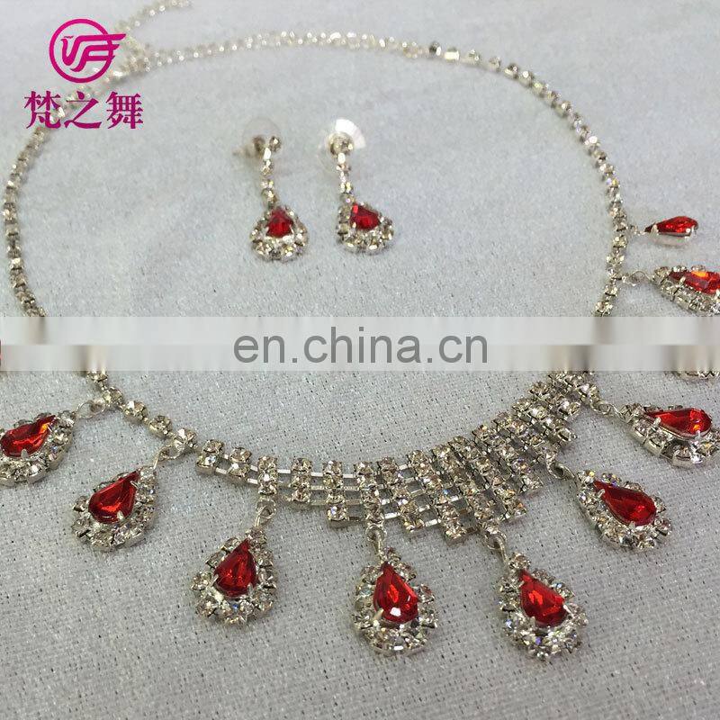 Fashion belly dance necklace earrings set accessory jewelry for women P-9040#