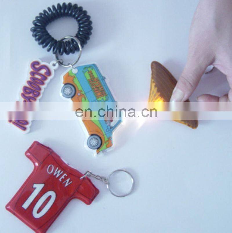 Christmas decoration high quality cheap promotion PVC custom promotional keychain