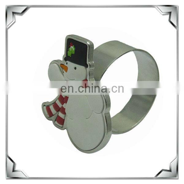 Metal+PVC Napkin Ring with Bird Shape