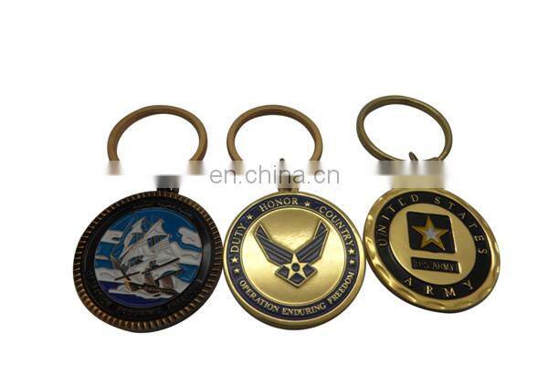 Promotion metal embellishments for crafts keychain