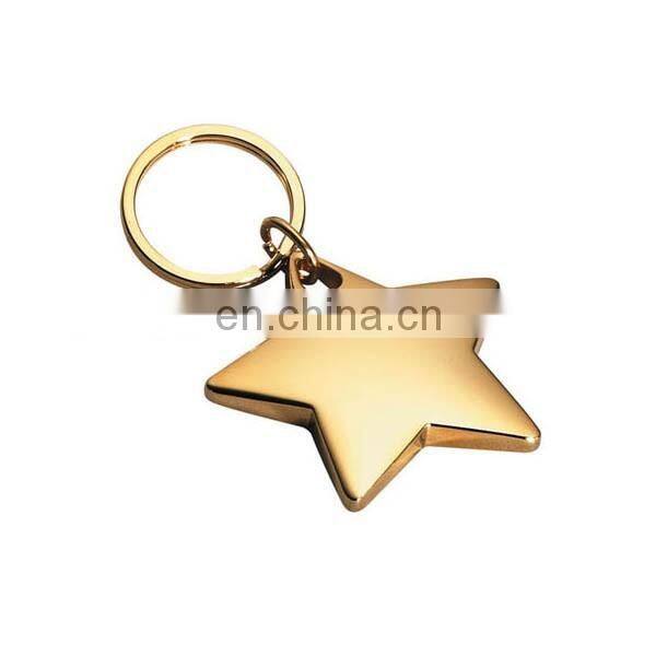 High quality Gold Plated Star Keychain
