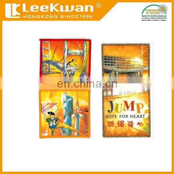 Dye Sublimaiton Colorful Printing Patch,Satin Fabric Heat Press Print Patches